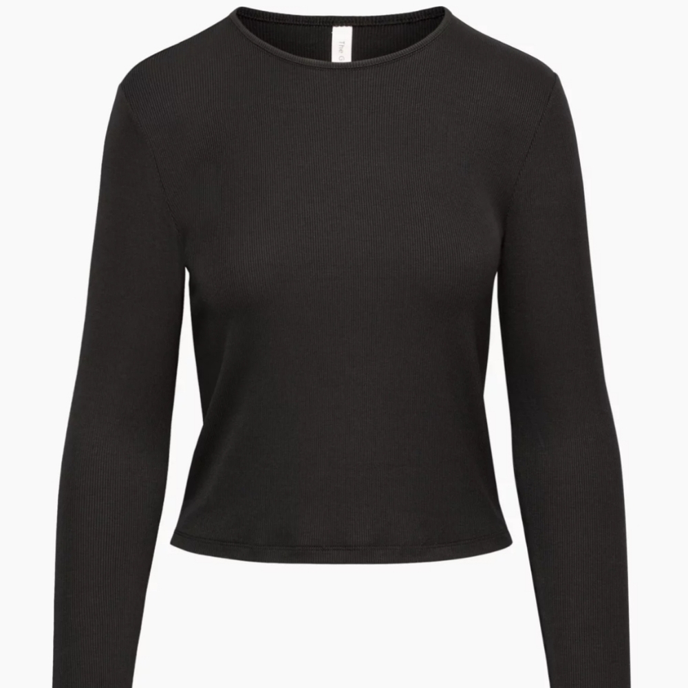 The Group Babaton Ribbed Black Long Sleeve